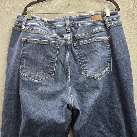 Judy Blue Women Jeans 18W Denim Wide-Leg JB82593DK-PL  Distressed - Picture 13 of 16